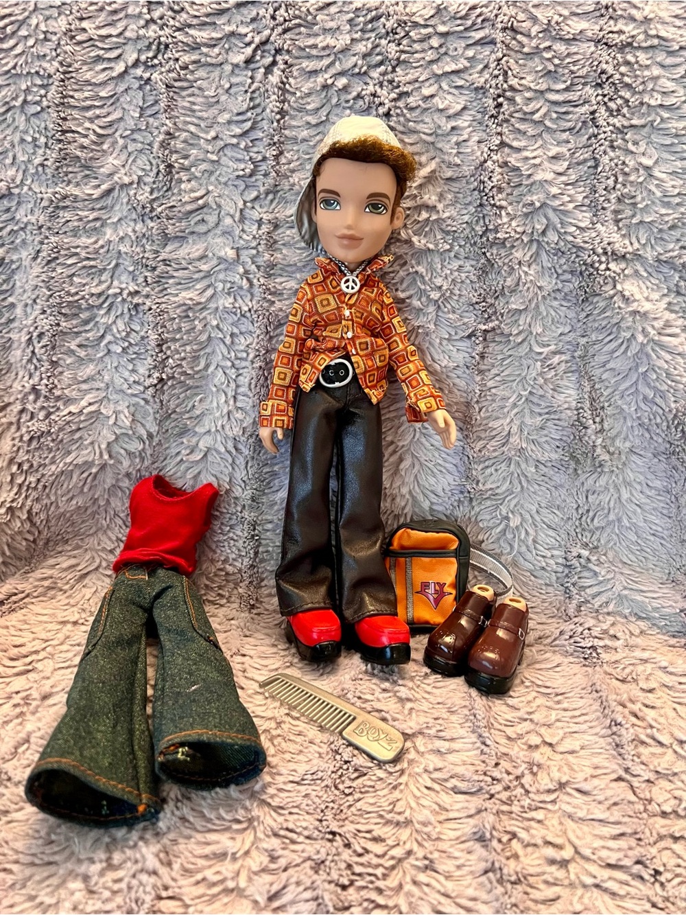 Vintage Bratz Boyz Dylan Doll-Two Original Outfits